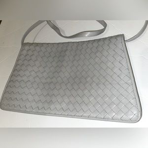 Vintage Meyers shoulder woven leather bag